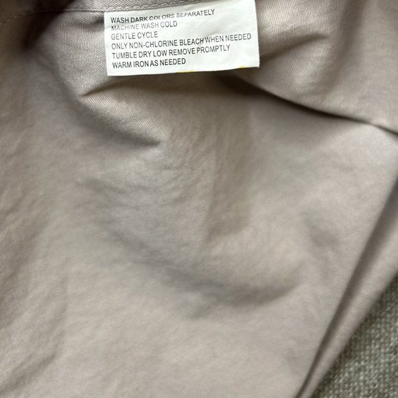 Blacker by Stanley Blacker Button Up Dress Shirt Men 17 1/2 (36/37) Light Mocha - Picture 10 of 10